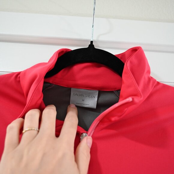 Galvin Green Medium Pink Full Zip Golf Jacket GORE Windstopper - Picture 4 of 11
